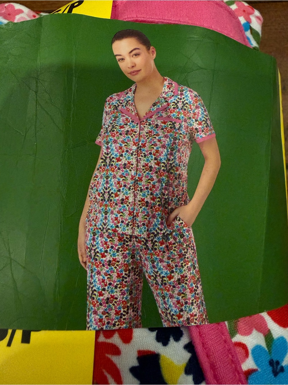 kate spade Multicolor Floral Short-Sleeve Pajama Set